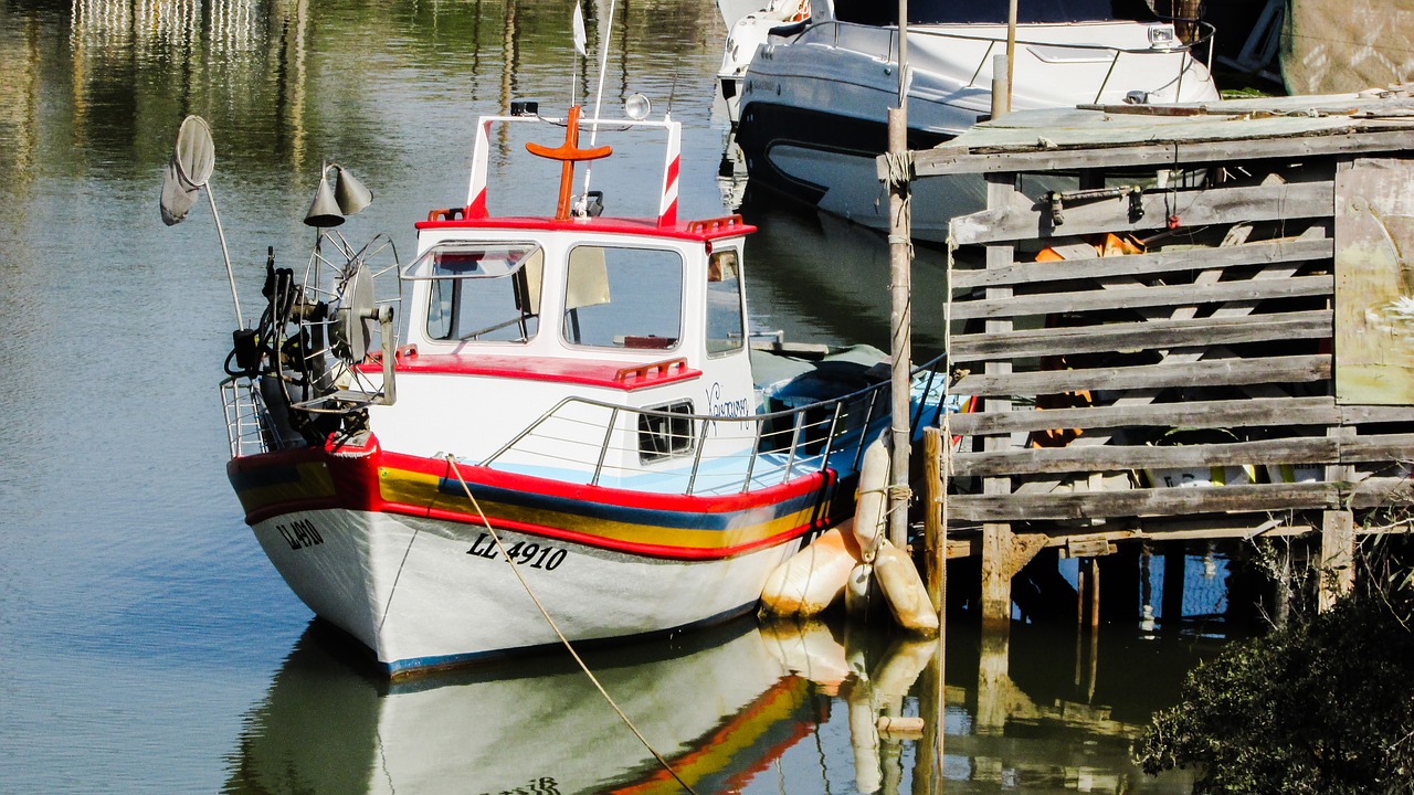 fishing boat fishing shelter potamos liopetri free photo