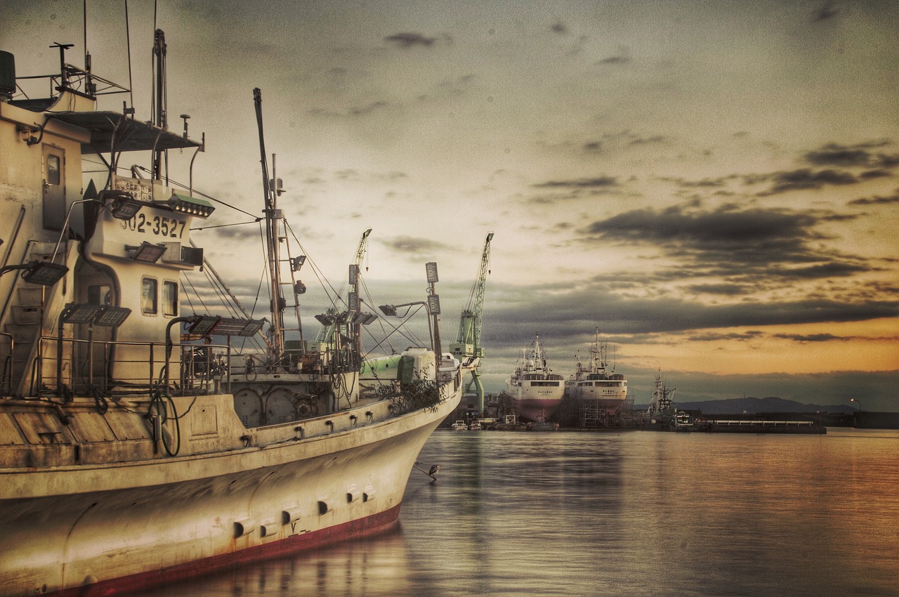 fishing boat sea port free photo