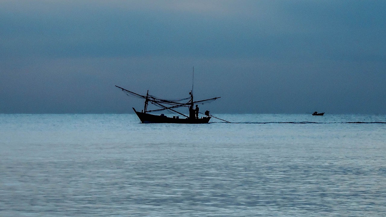 fishing boat boat sunrise free photo