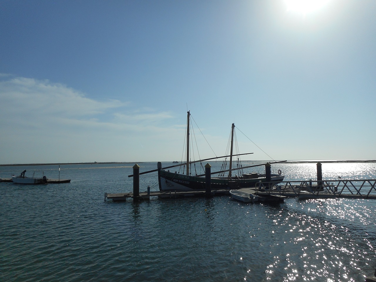 fishing boat port sea free photo