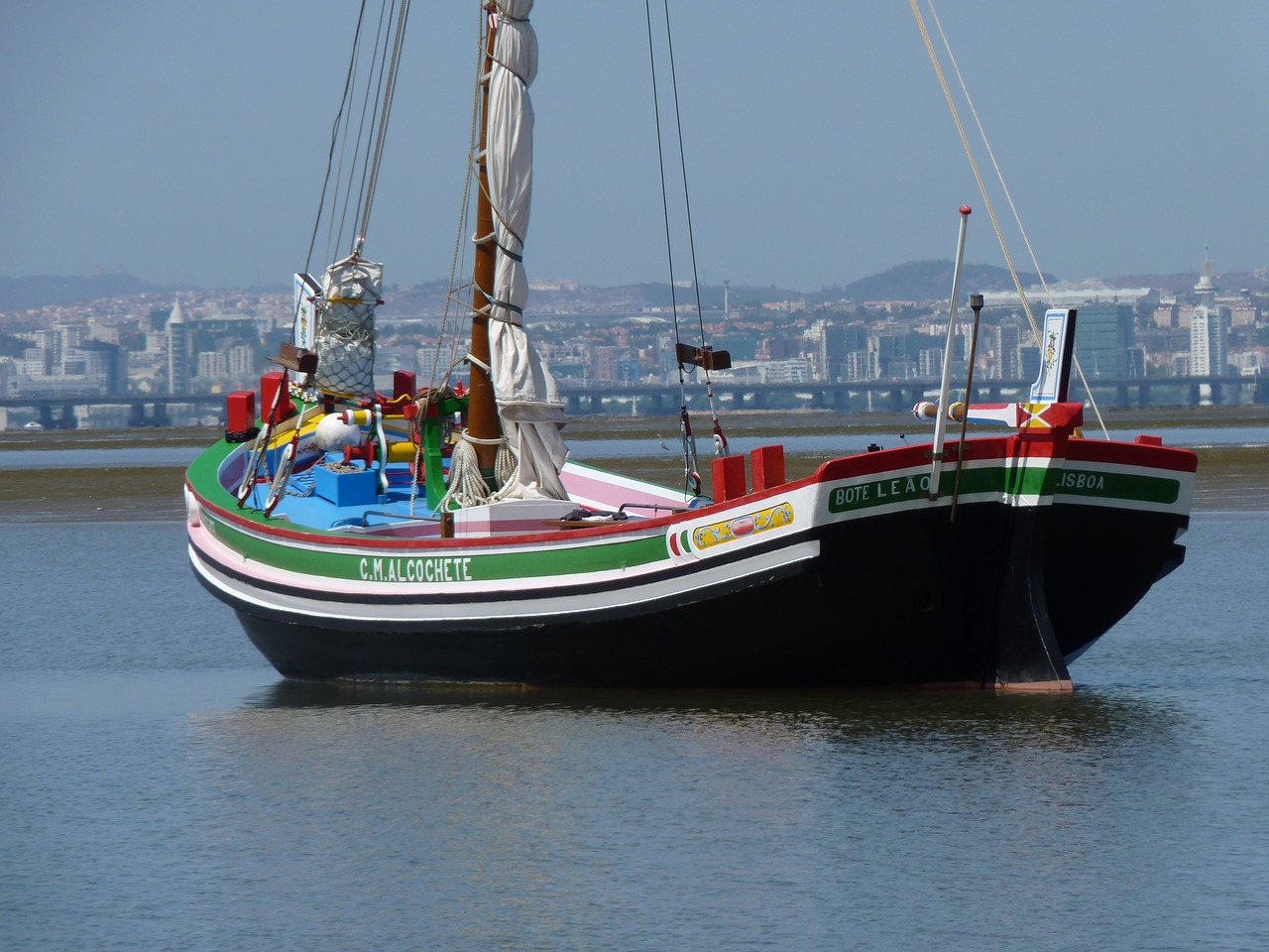 fishing boat portugal lisbon free photo