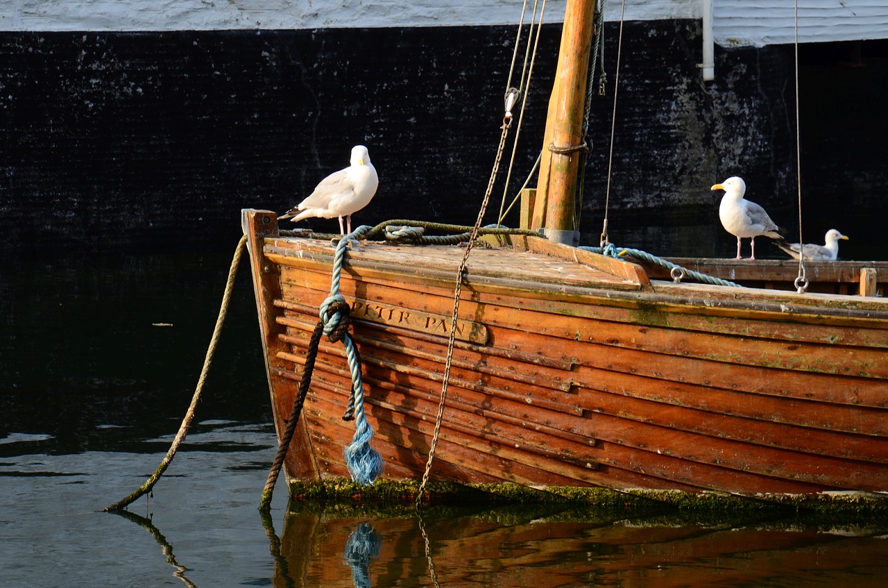 fishing boat port romantic free photo