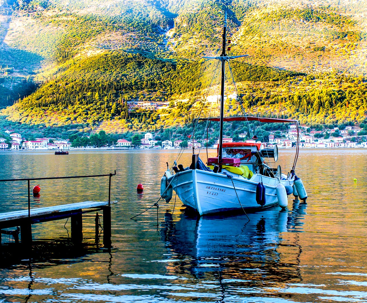 fishing boat dawn sunrise free photo