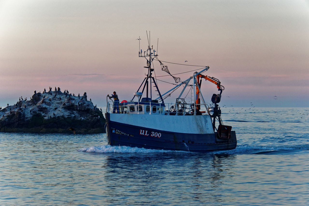 fishing boat boat sunset free photo