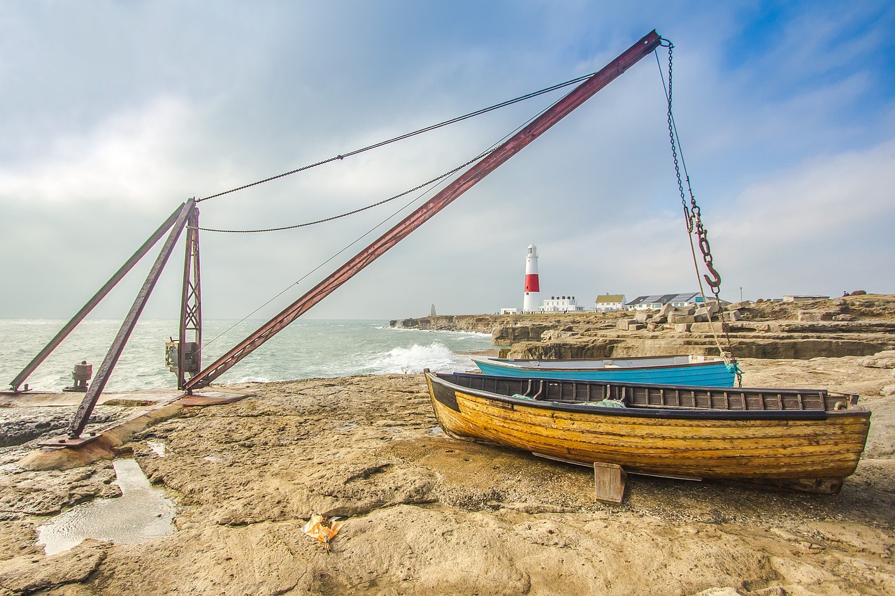 fishing boats ocean lighthouse free photo