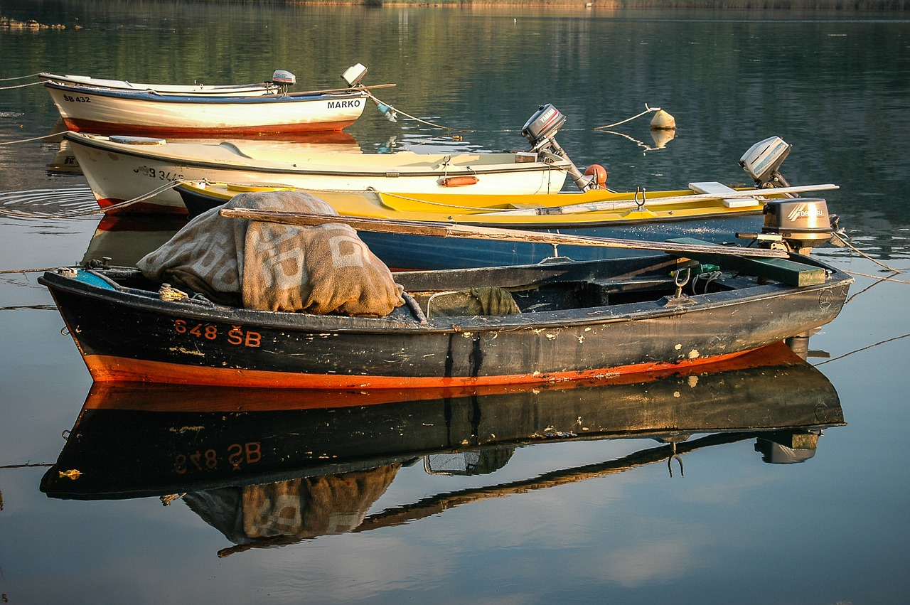 fishing boats sea picturesque free photo