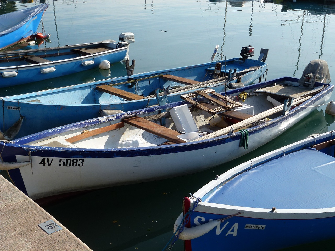 fishing boats port picturesque free photo