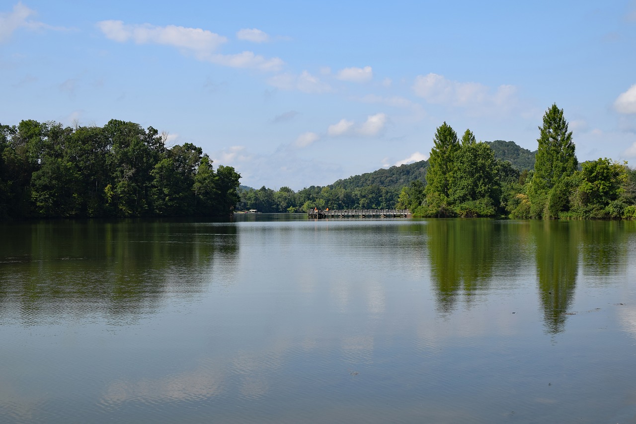 fishing dock fishermen reflection free photo