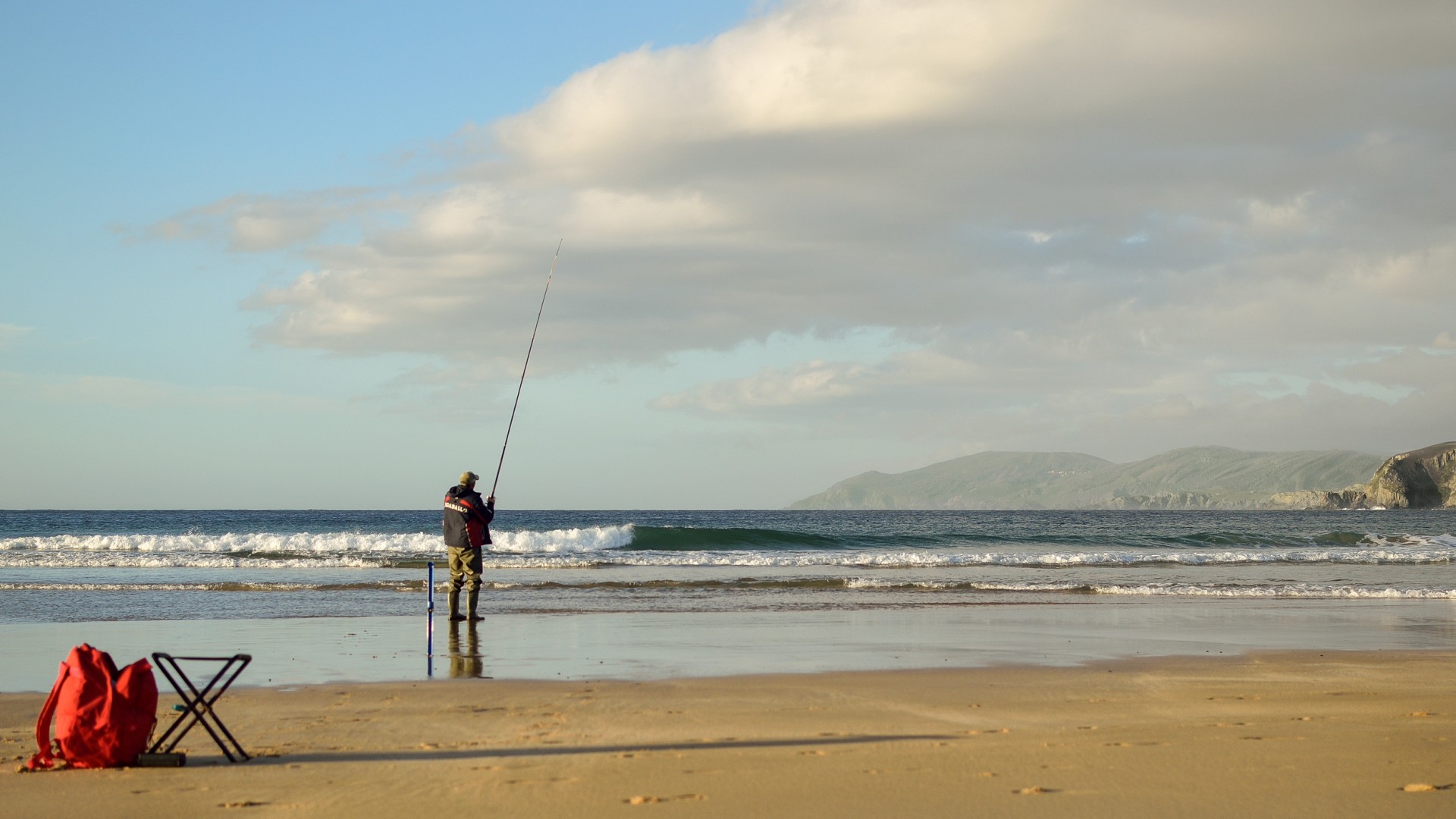 turbot fisherman beach free photo