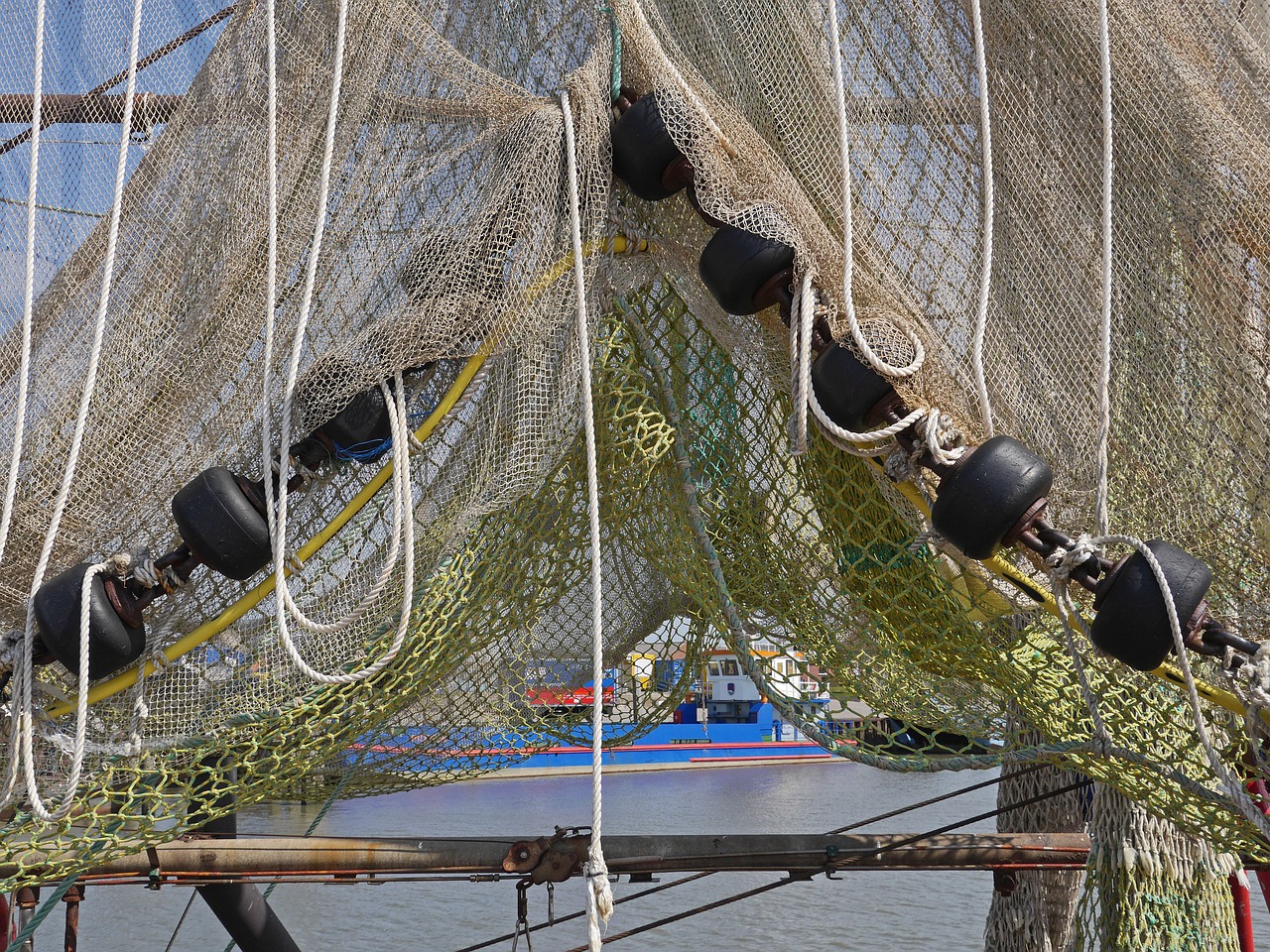 fishing net dry gathered free photo
