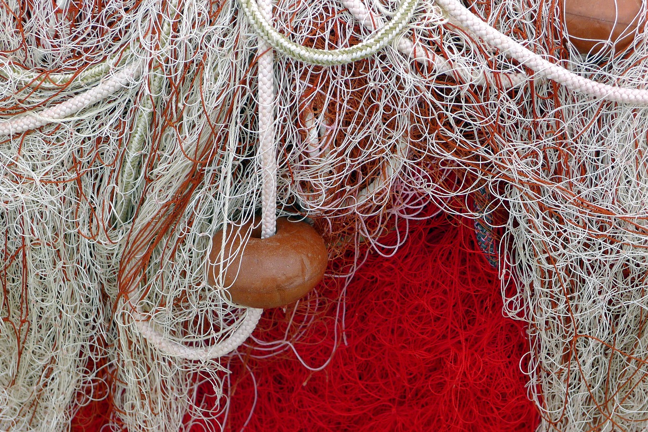 fishing net net red free photo