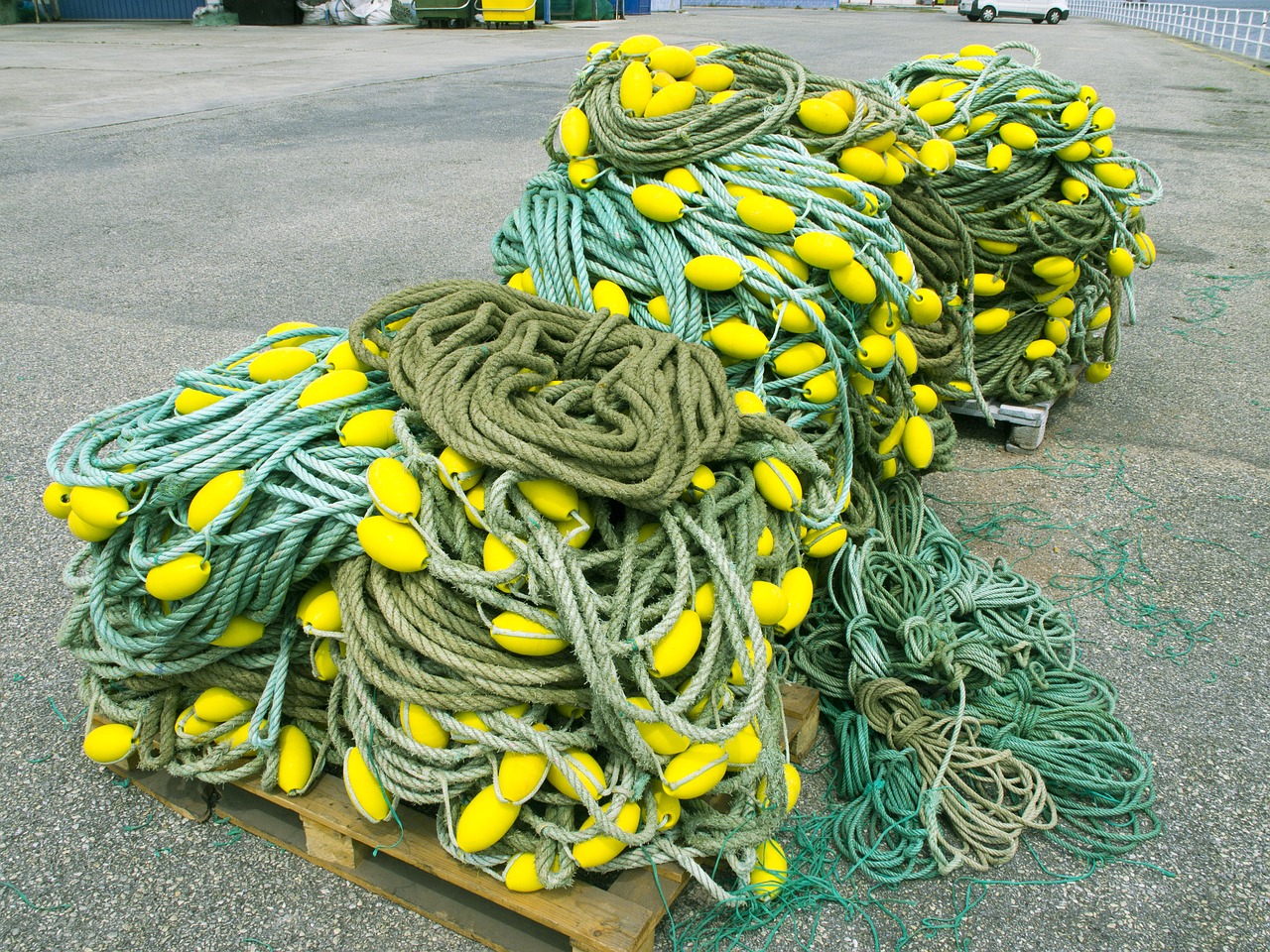 fishing nets port ribadeo lugo free photo