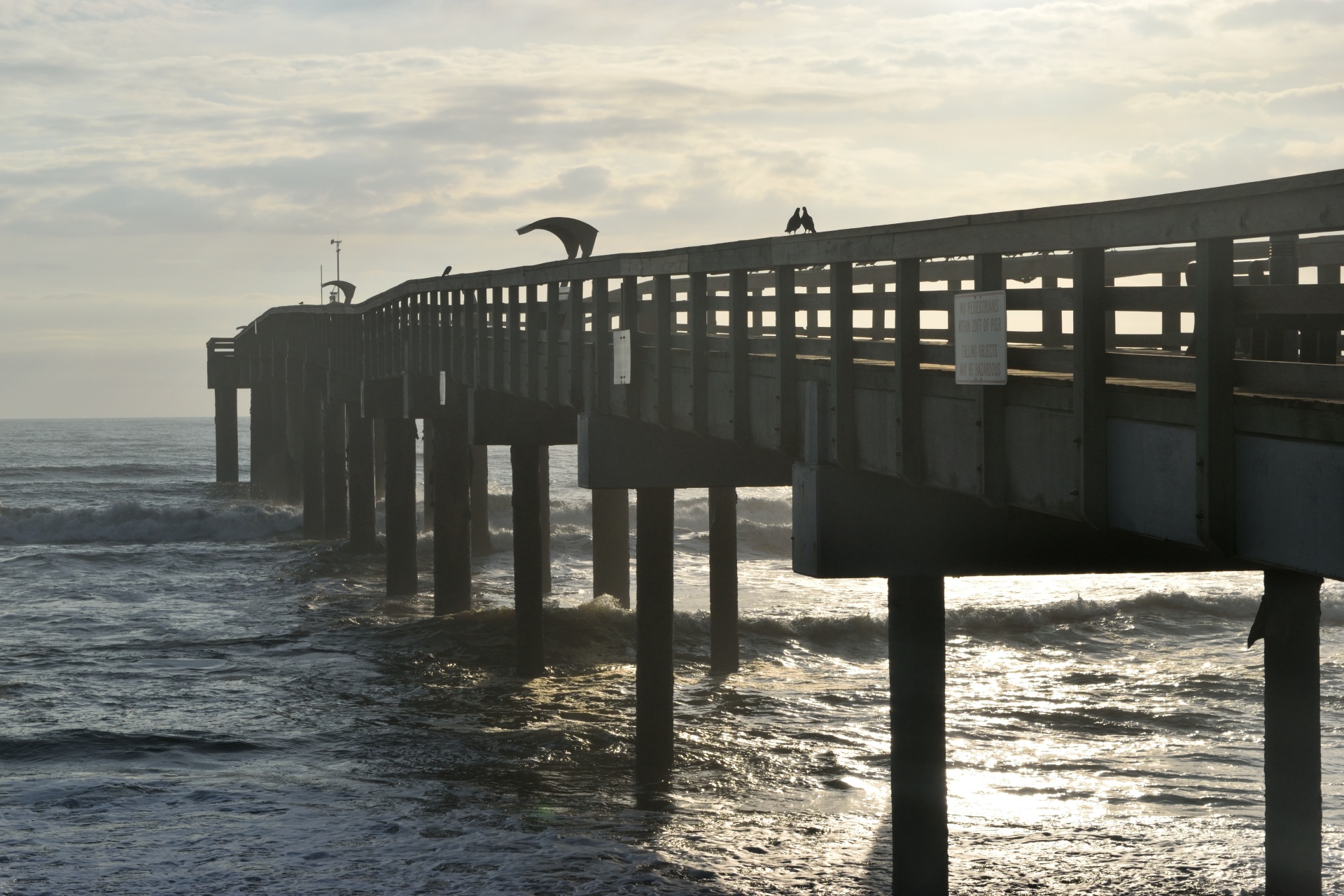 fishing pier structure landscape free photo