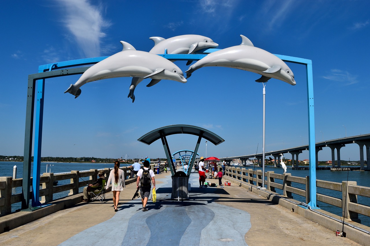 fishing pier  vilano beach  florida free photo