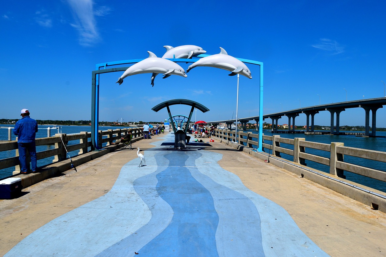 fishing pier  tourism  florida free photo