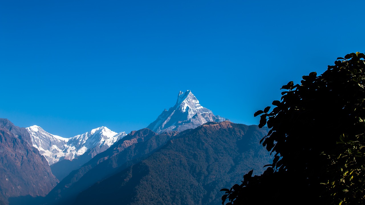 fishtail mountain himalayas free photo