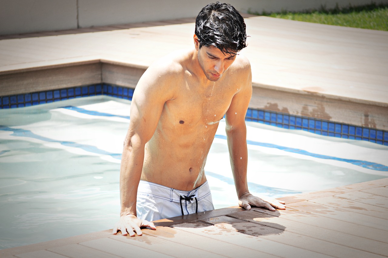 fit  pool  abs free photo
