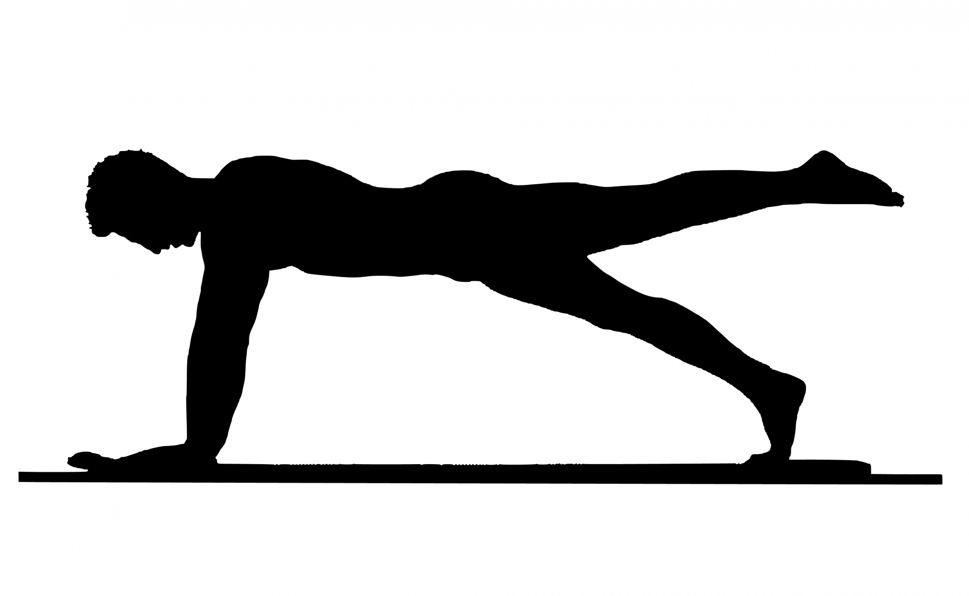 silhouette fitness exercises free photo