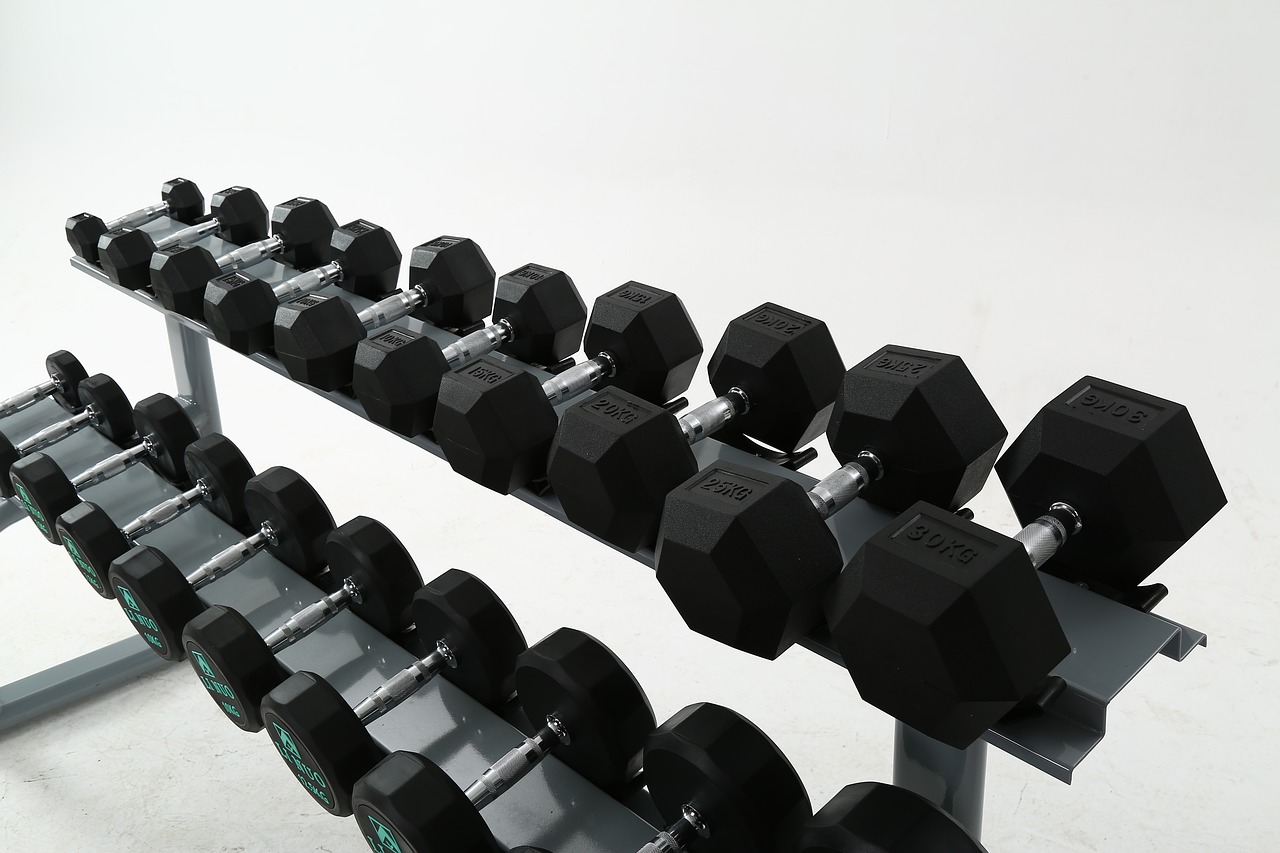 fitness equipment dumbbell a pair of free photo