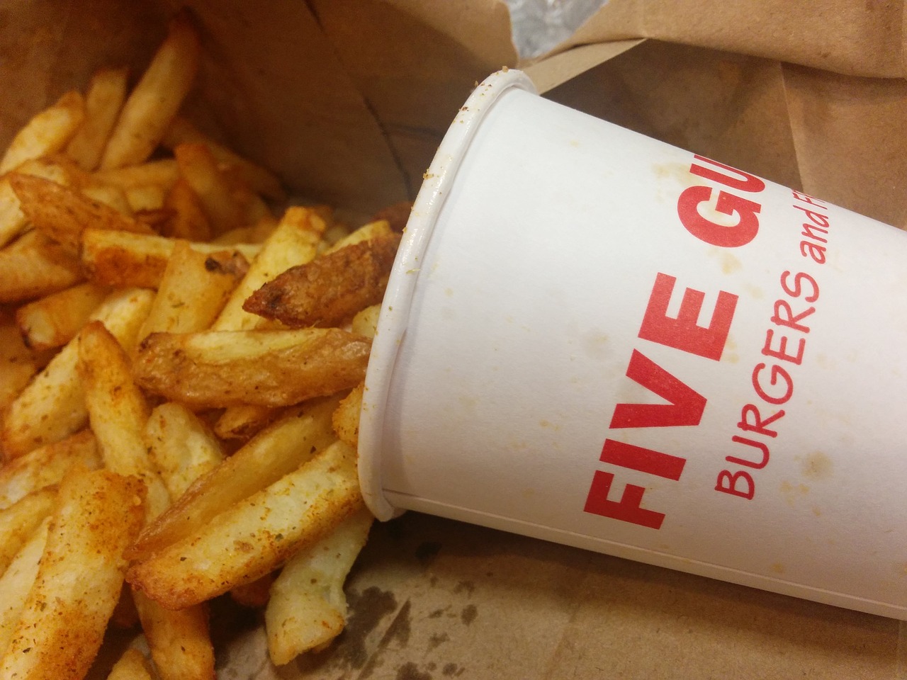 five guys chips burger joint free photo