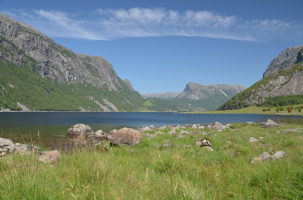 fjord norway water free photo