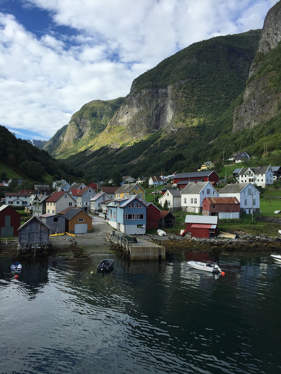 fjord norway in a nutshell tour houses on the coast free photo