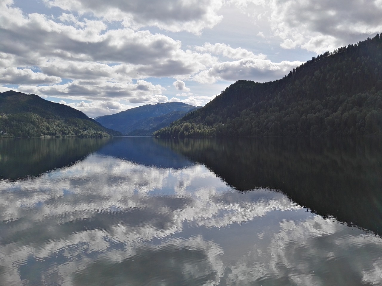 fjord lake water free photo