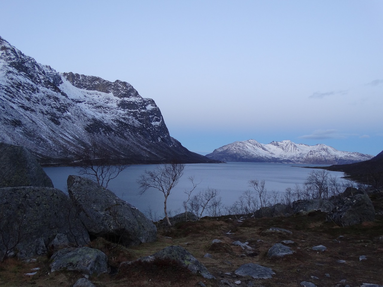 fjord  norway  winter free photo