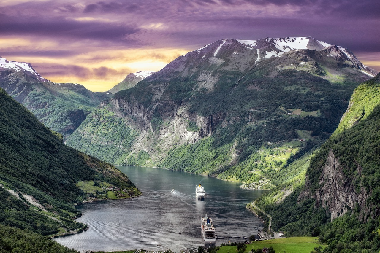 fjords  norway  landscape free photo