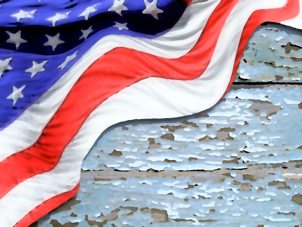 flag watercolor painted free photo