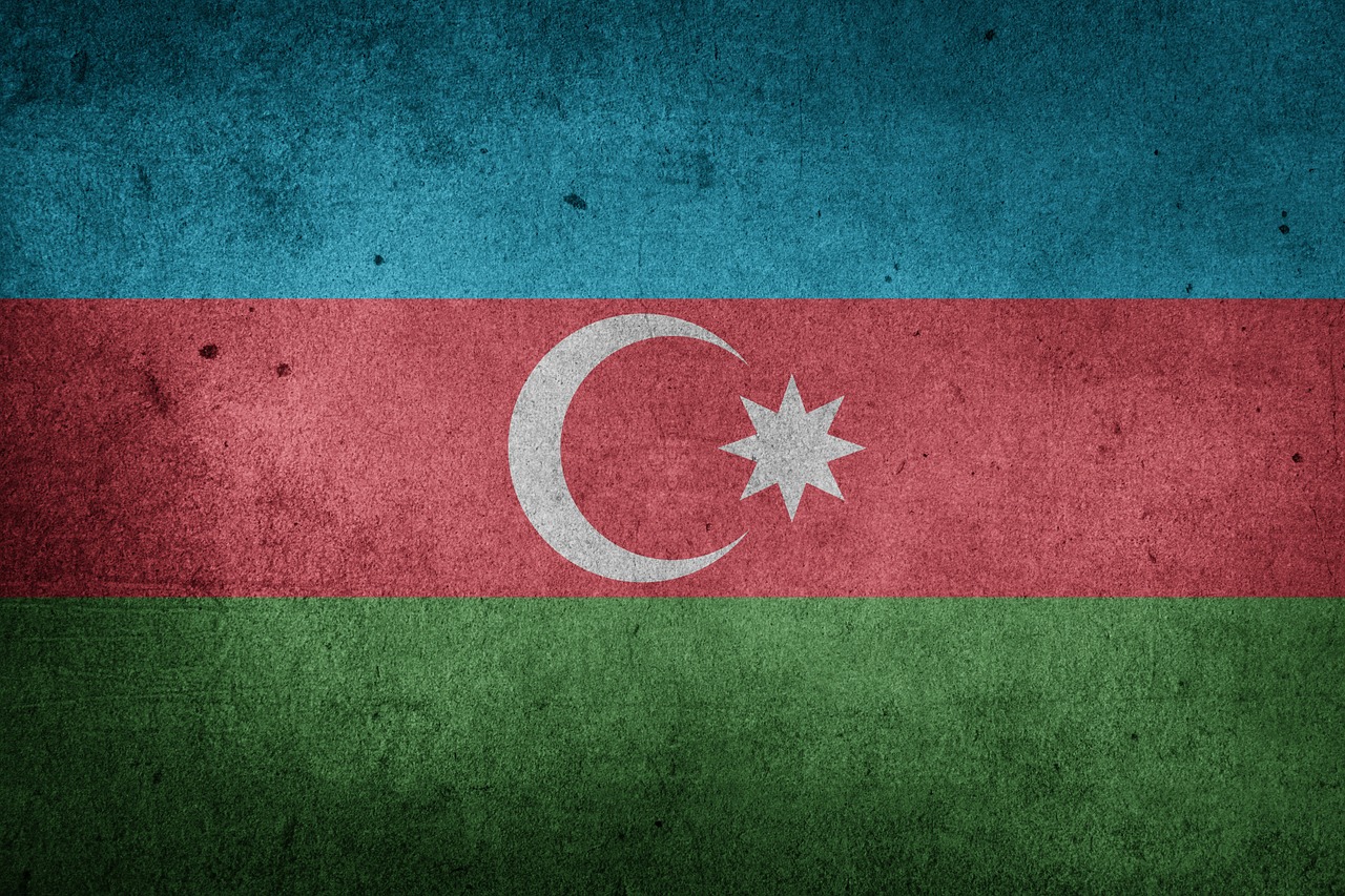 flag azerbaijan asia free photo