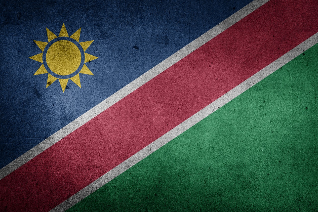 flag namibia africa free photo