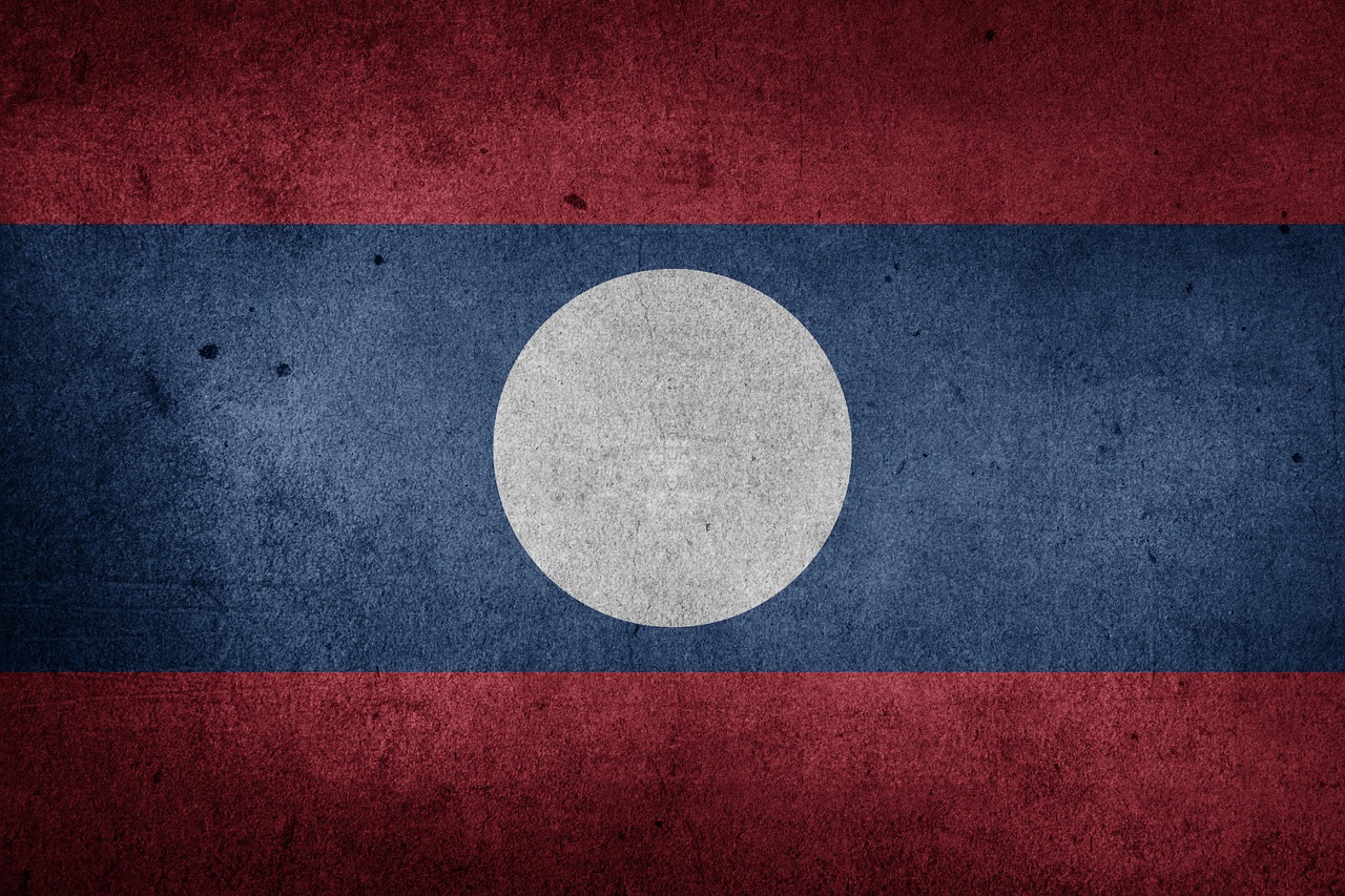 flag laos asia free photo