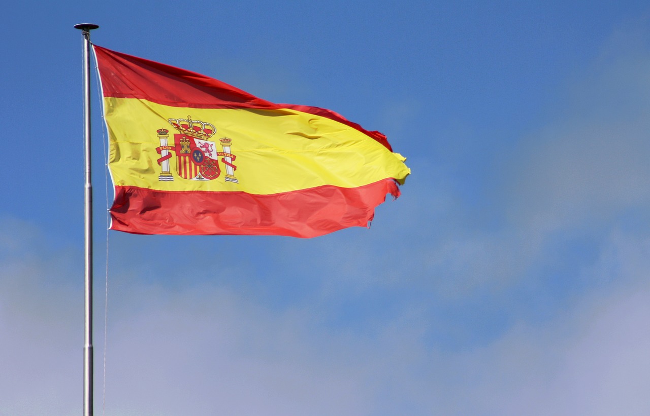 flag spain mast free photo