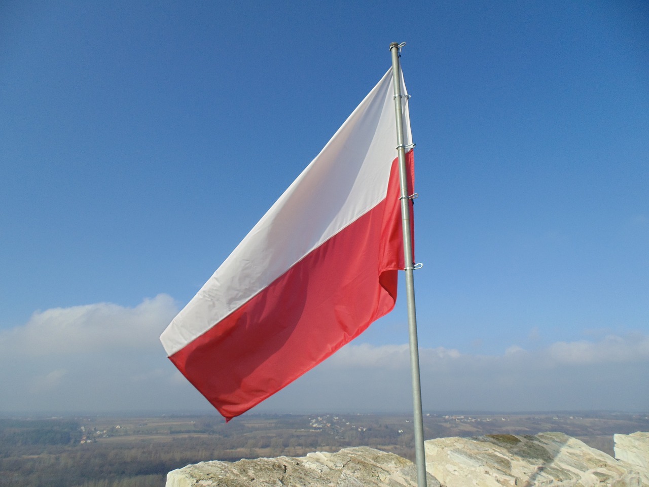 flag polish poland free photo