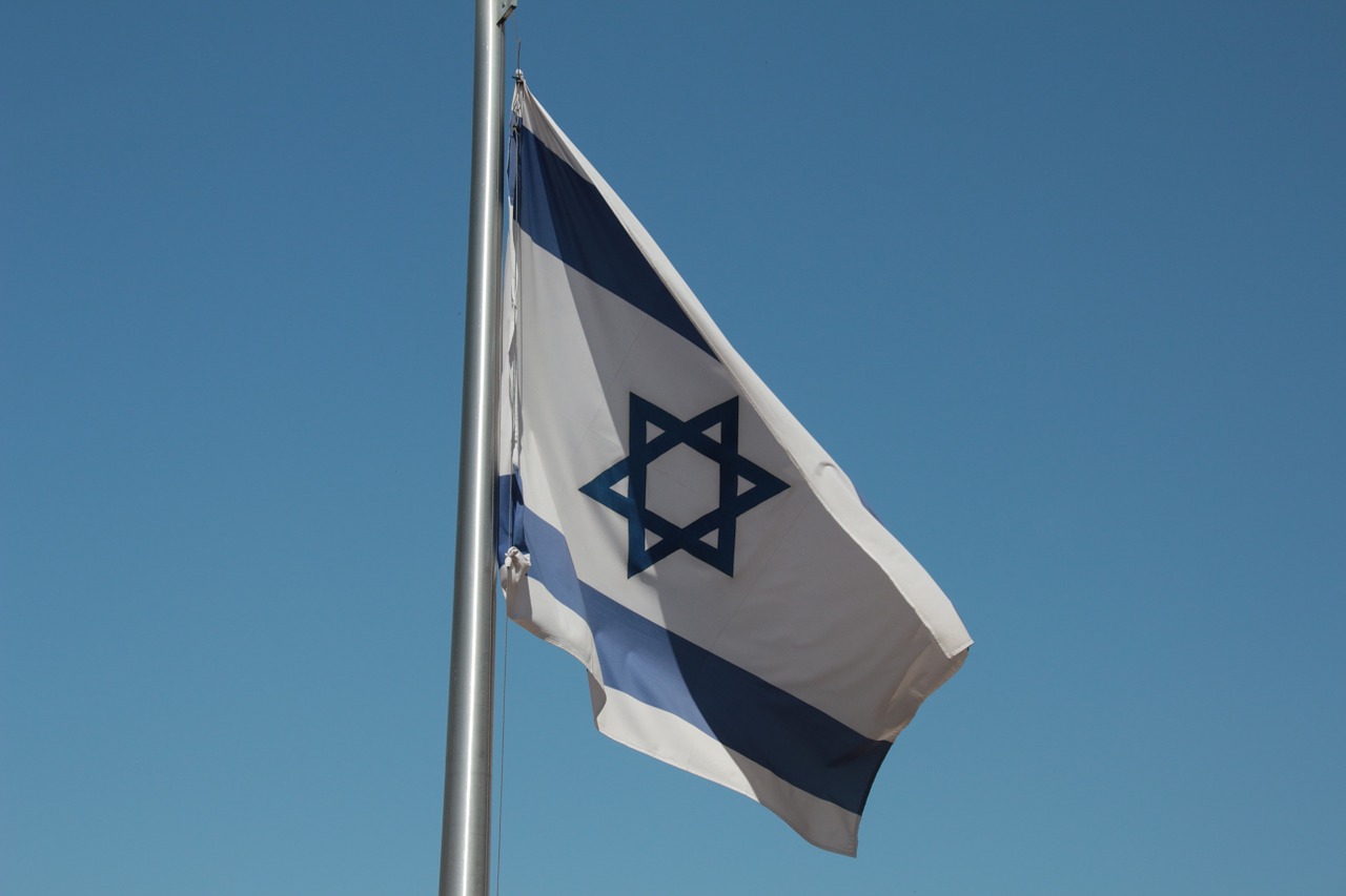 flag israel star of david free photo