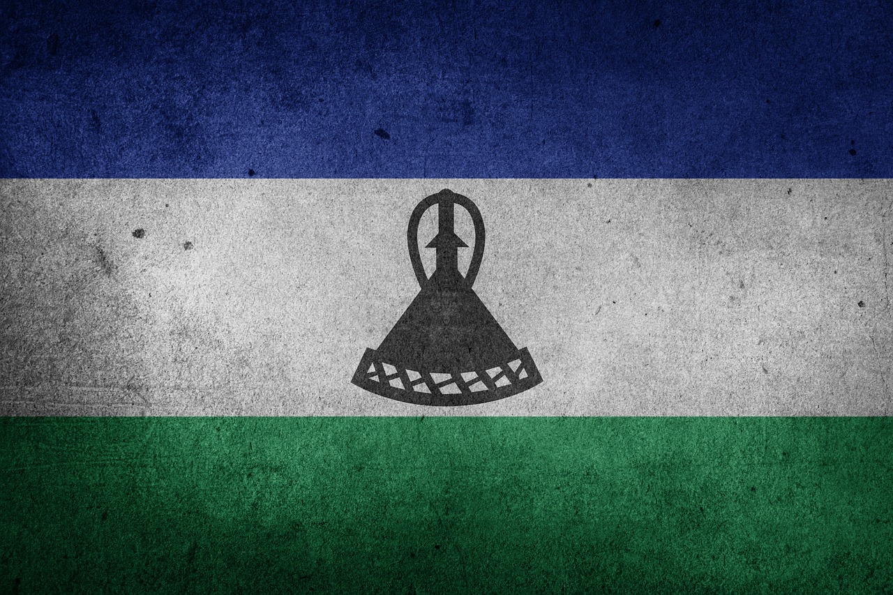 flag lesotho africa free photo