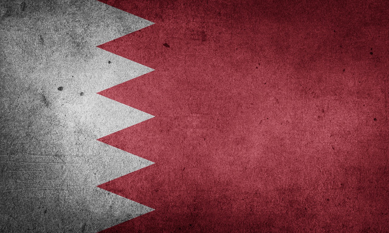 flag bahrain middle east free photo