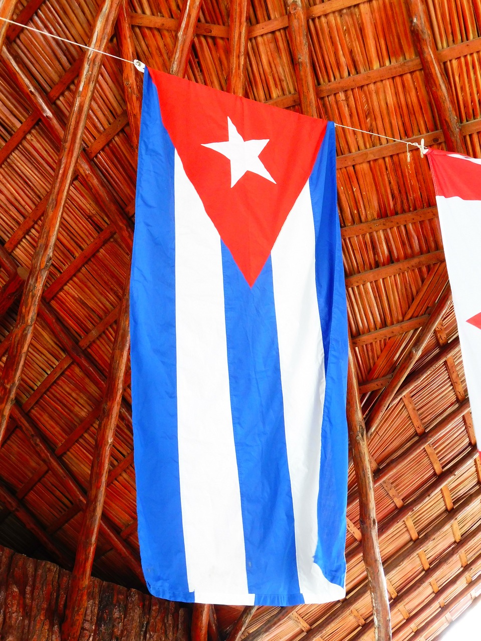 flag cuba red free photo