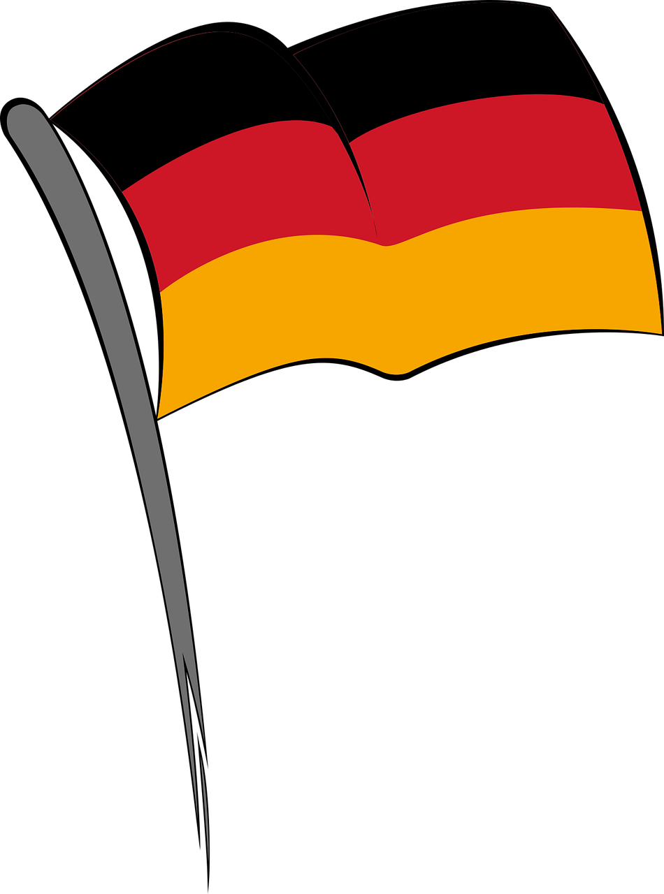 flag germany black-red-yellow free photo