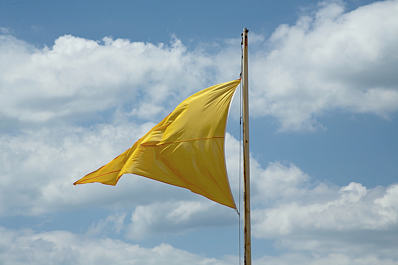 flag wind sky free photo