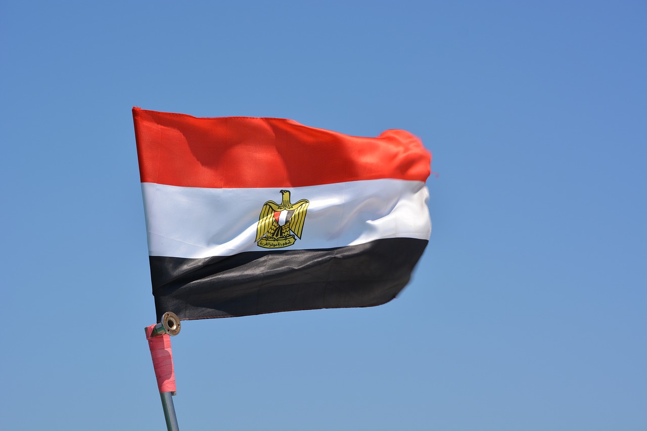 flag egypt wind free photo