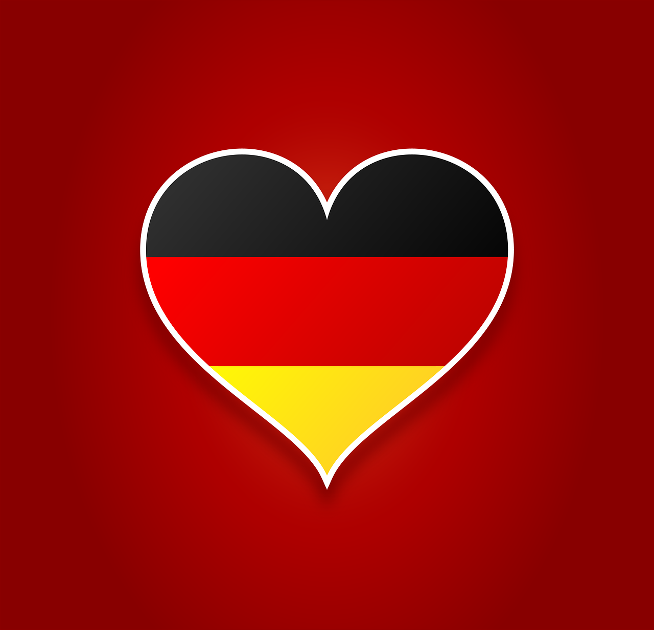 flag germany love free photo