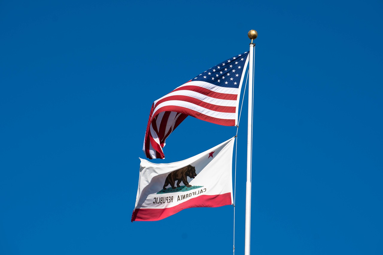flag california usa free photo