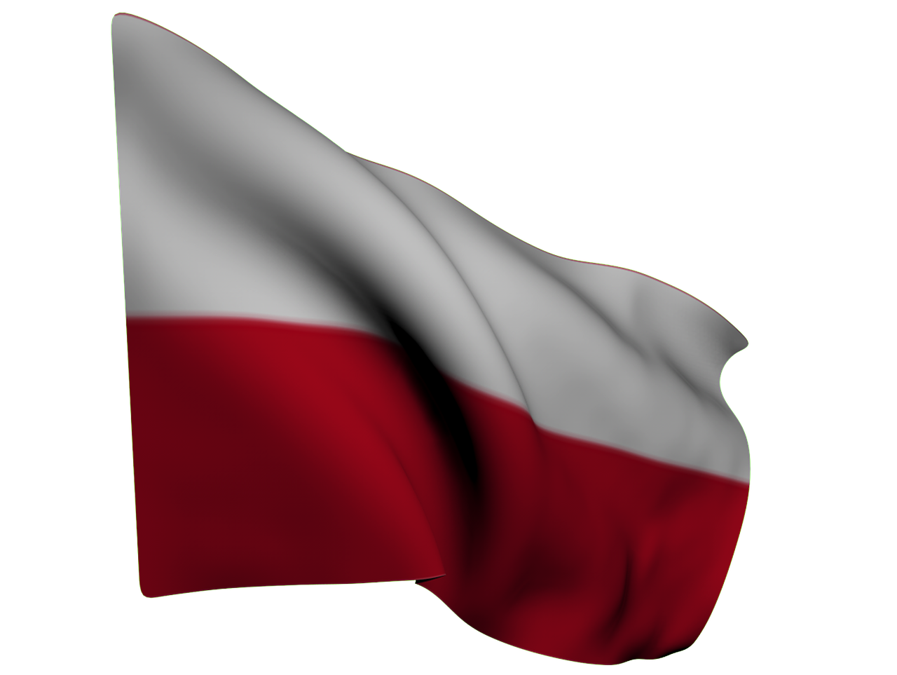 flag poland white free photo