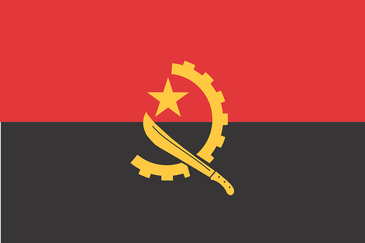 flag angola country free photo