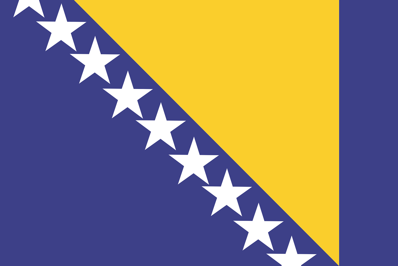 flag bosnia country free photo