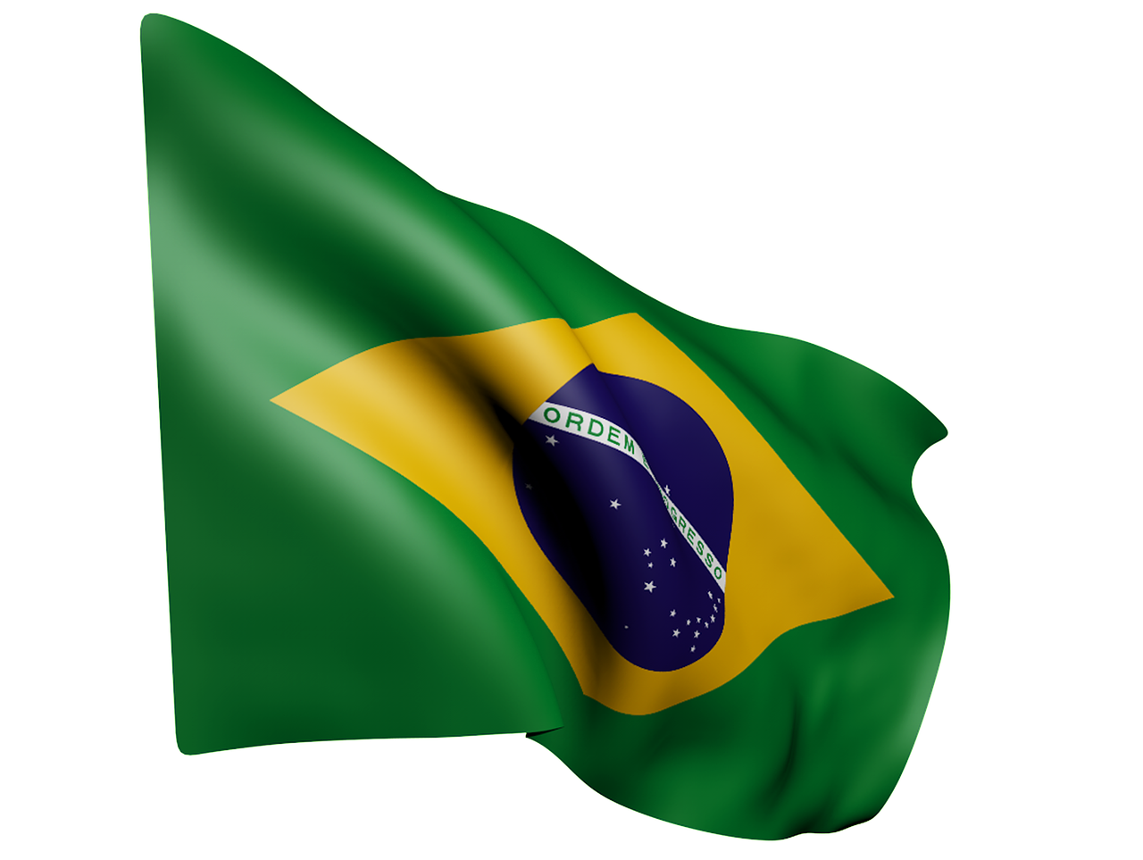 flag brazil green free photo