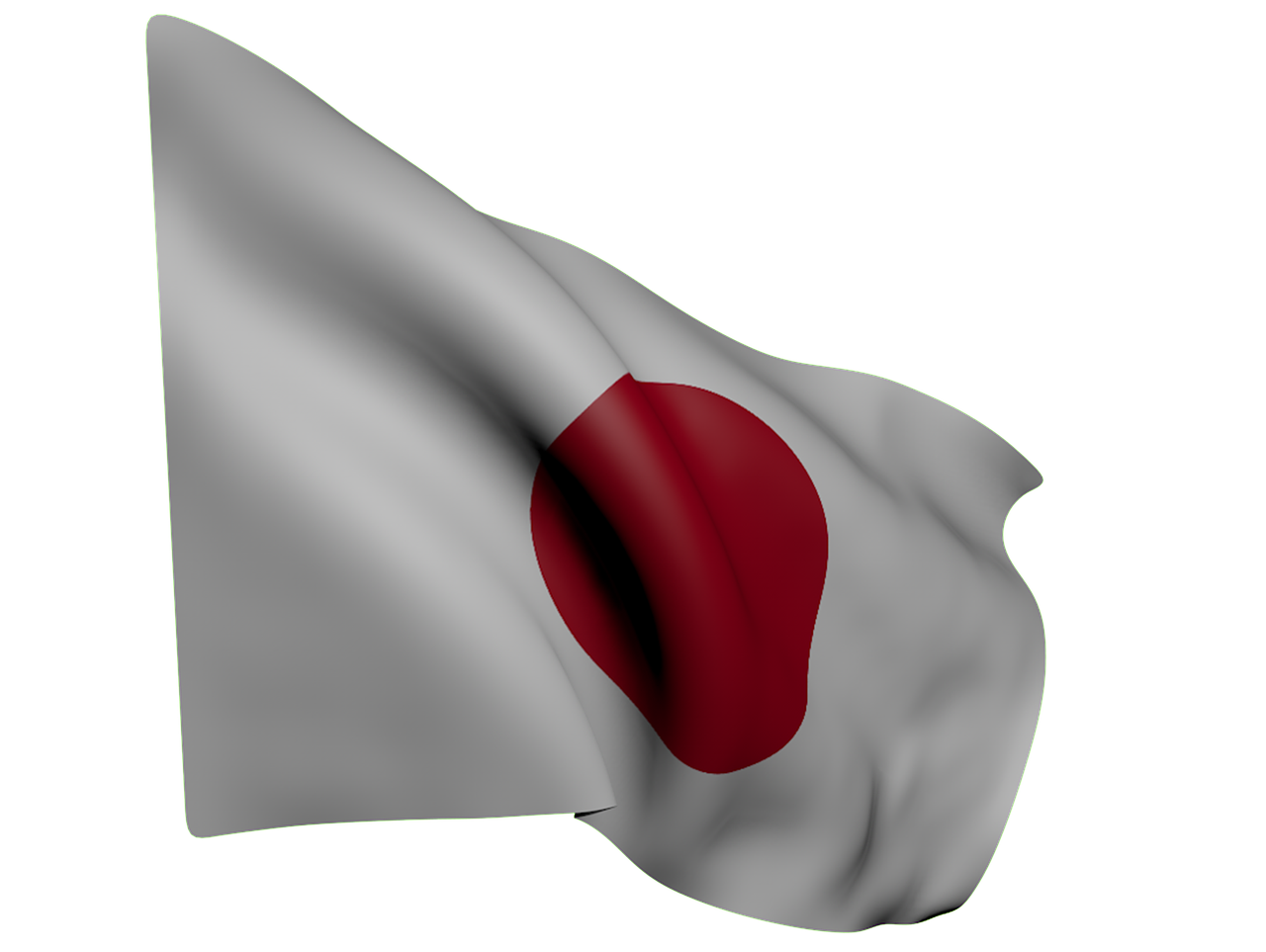 flag japan white free photo