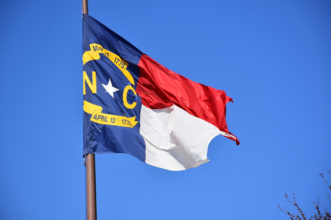 flag nc north carolina free photo